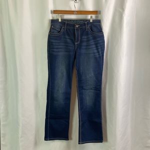 Wrangler Q Baby Bootcut Dark Denim Jeans Size 10